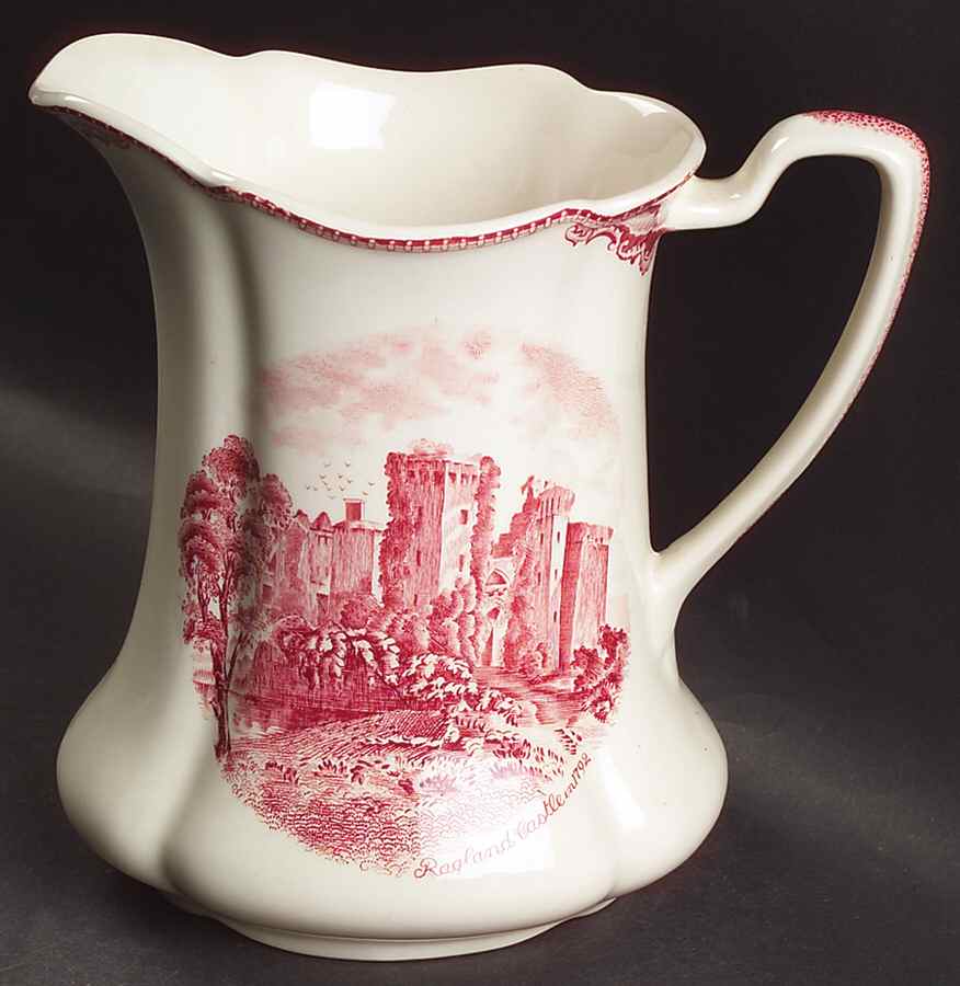 Old Britain Castles Pink (Crown Made In England) 32 Oz Pitcher by Johnson Brothers-1