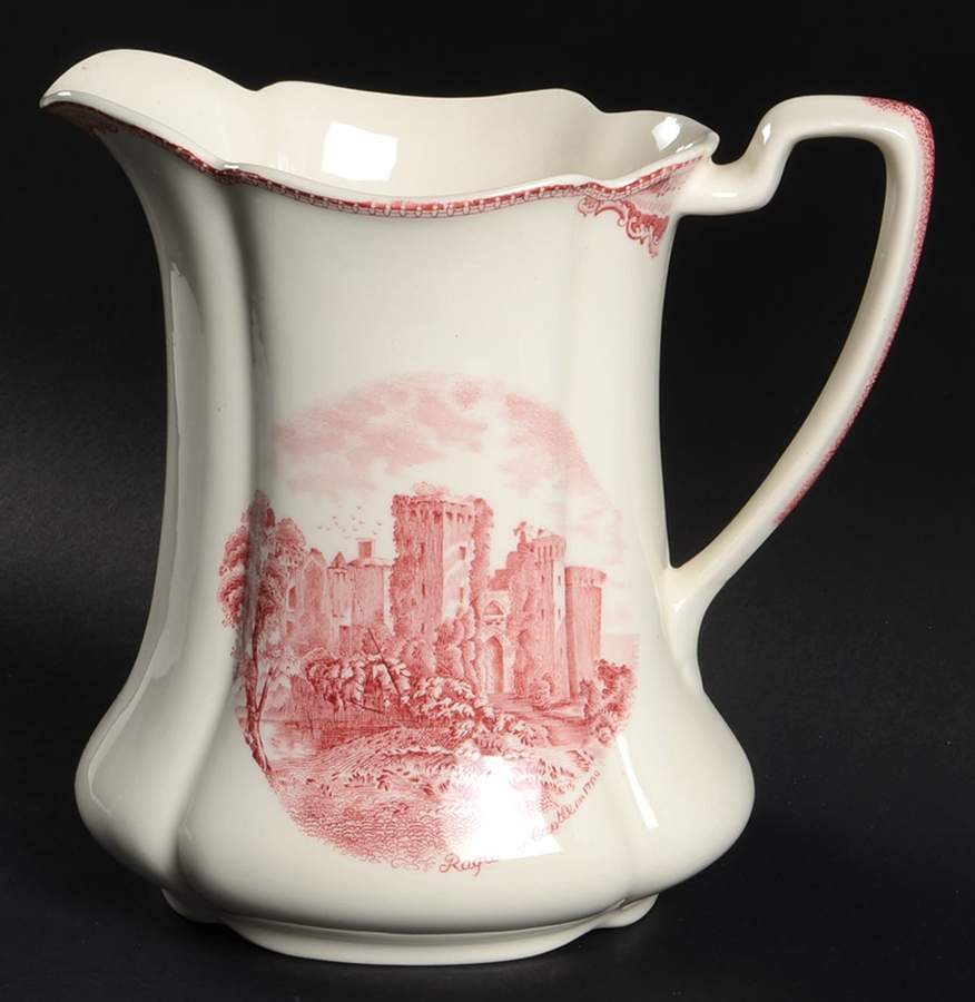 Old Britain Castles Pink (Crown Made In England) 48 Oz Pitcher by Johnson Brothers-1