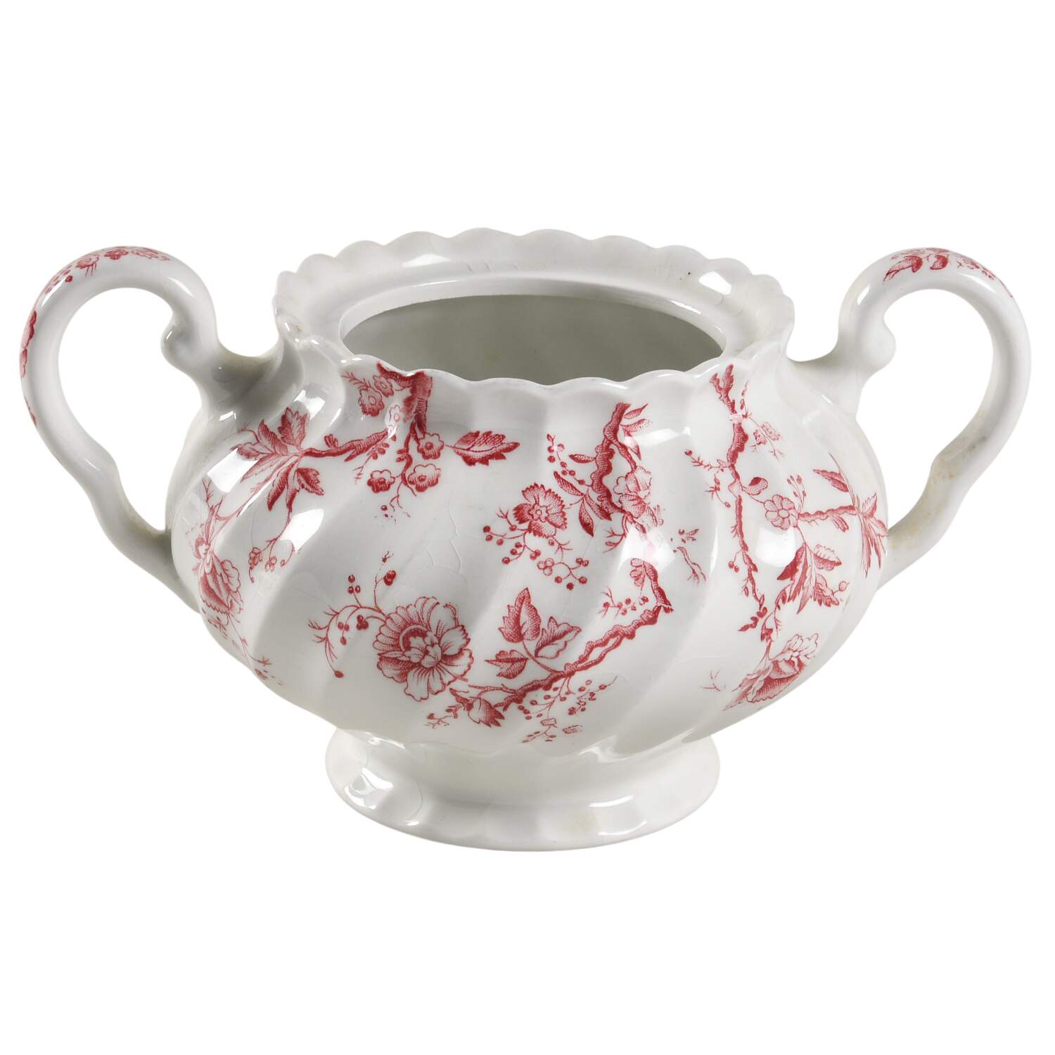 Old Bradbury Pink Sugar Bowl No Lid by Johnson Brothers-1
