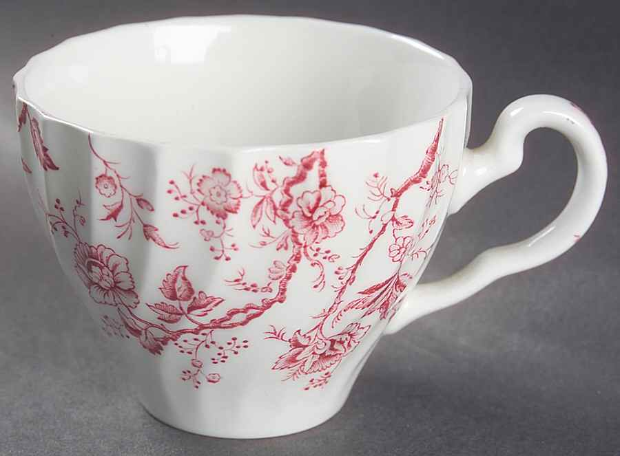 Old Bradbury Pink Flat Cup by Johnson Brothers-1