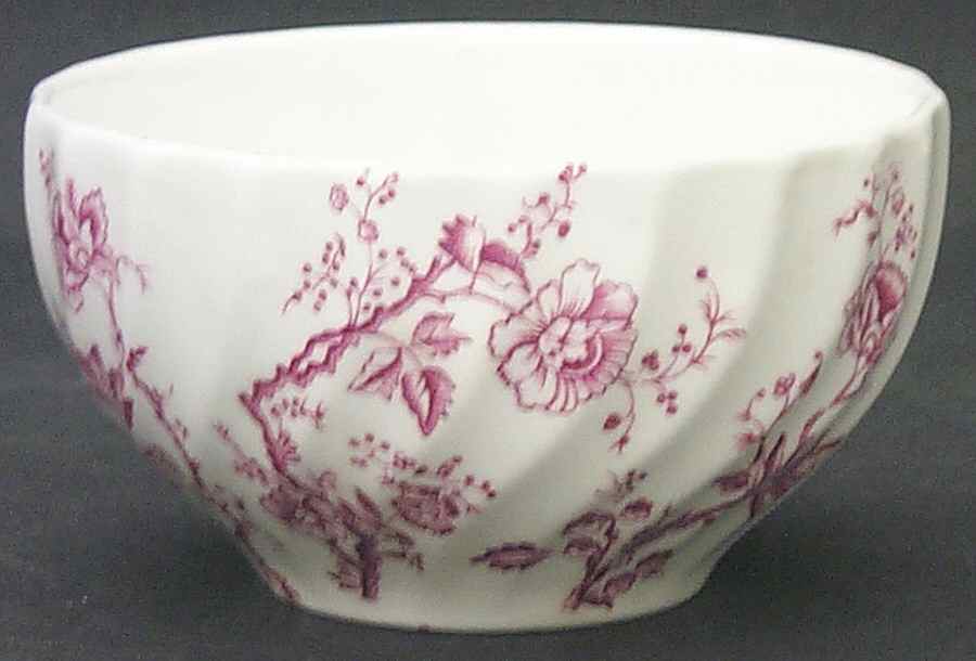 Old Bradbury Pink Open Sugar Bowl by Johnson Brothers-1