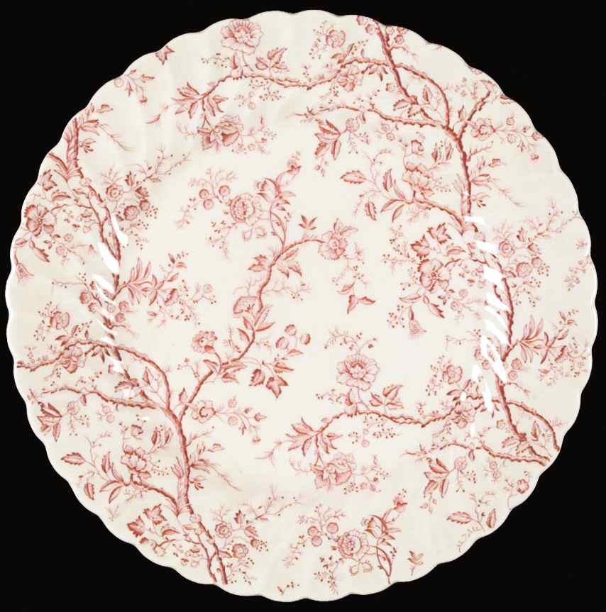 Old Bradbury Pink Dinner Plate by Johnson Brothers-1