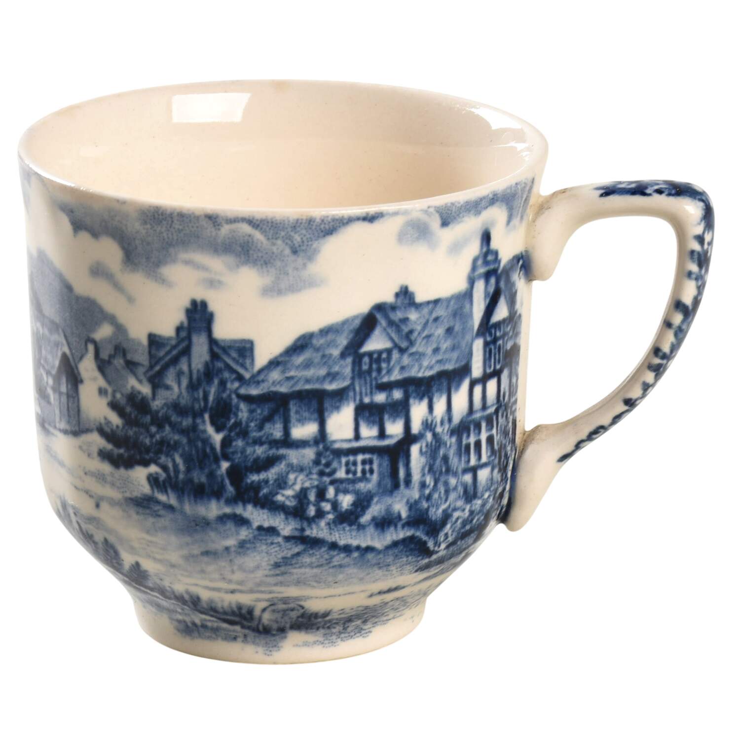 Olde English Countryside Blue Flat Demitasse Cup by Johnson Brothers-1