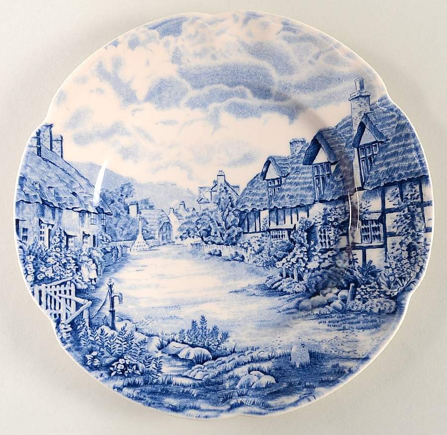 Olde English Countryside Blue Salad Plate by Johnson Brothers-1