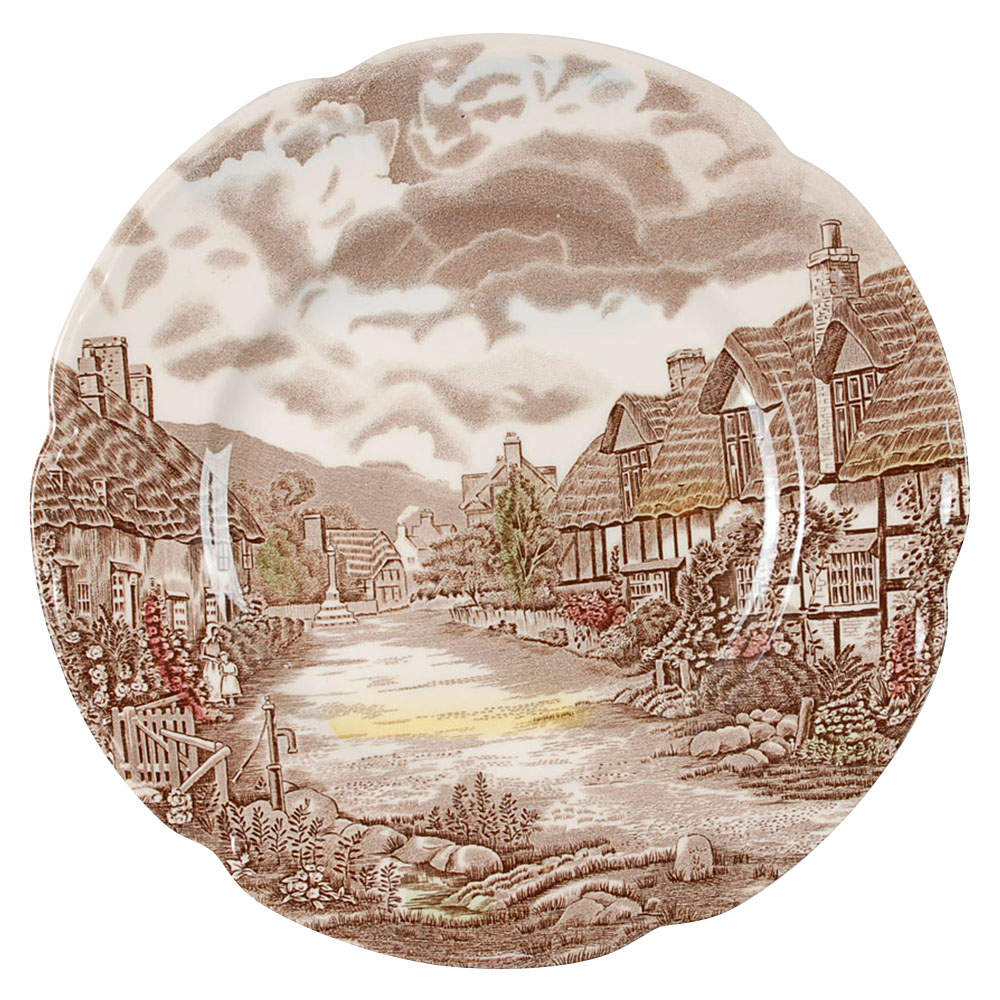 Olde English Countryside Brown Multicolor Dinner Plate by Johnson Brothers-1