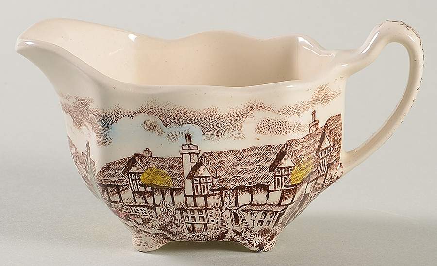 Olde English Countryside Brown Multicolor Mini Creamer by Johnson Brothers-1