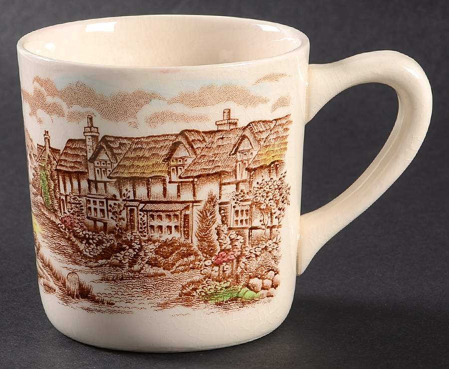 Olde English Countryside Brown Multicolor Mug by Johnson Brothers-1