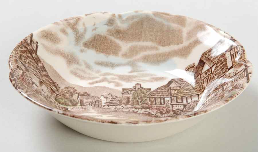 Olde English Countryside Brown Multicolor Fruit/Dessert (Sauce) Bowl by Johnson Brothers-1