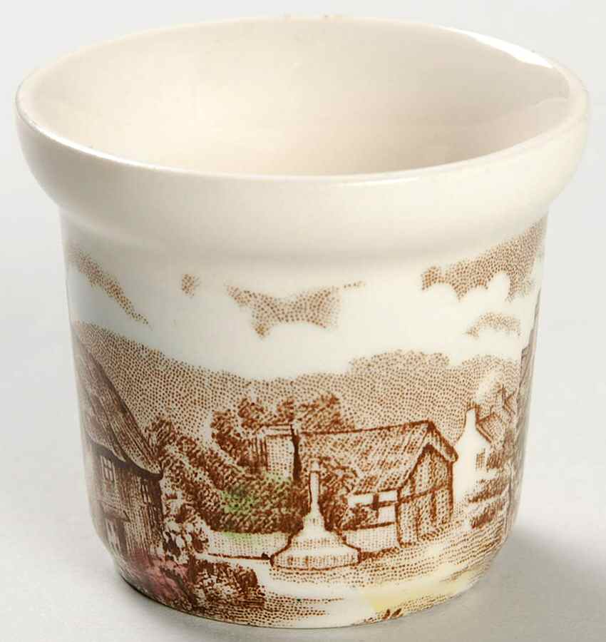 Olde English Countryside Brown Multicolor Single Egg Cup by Johnson Brothers-1