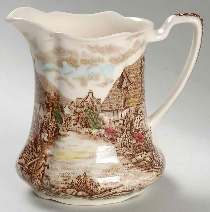 Olde English Countryside Brown Multicolor 16 Oz Pitcher by Johnson Brothers-1