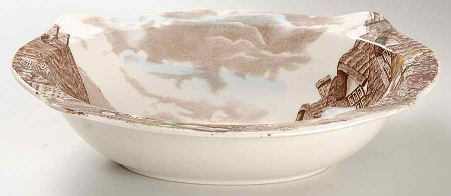 Olde English Countryside Brown Multicolor 9" Oval Vegetable Bowl by Johnson Brothers-1