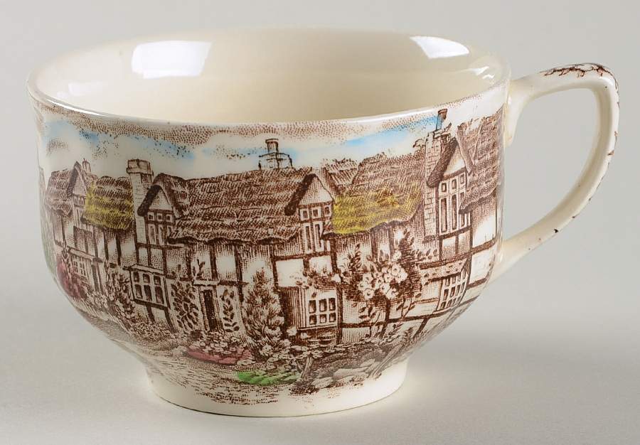 Olde English Countryside Brown Multicolor Oversized Cup by Johnson Brothers-1