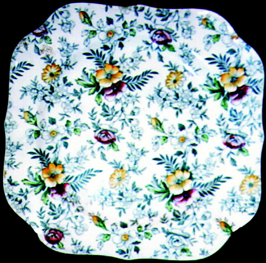 Old English Chintz Green Multicolor Salad Plate by Johnson Brothers-1