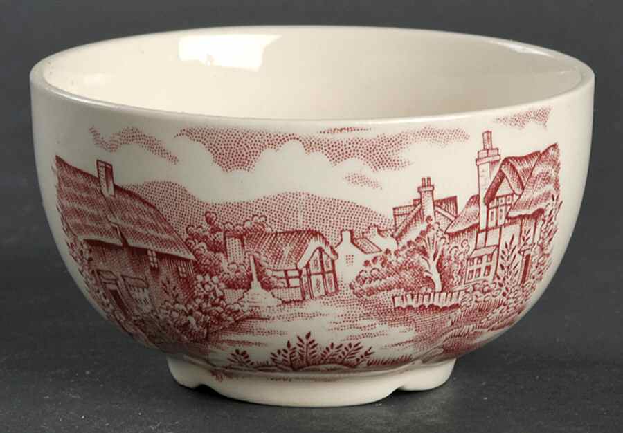 Olde English Countryside Pink Mini Open Sugar Bowl by Johnson Brothers-1