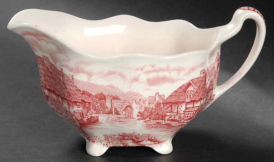 Olde English Countryside Pink Creamer by Johnson Brothers-1