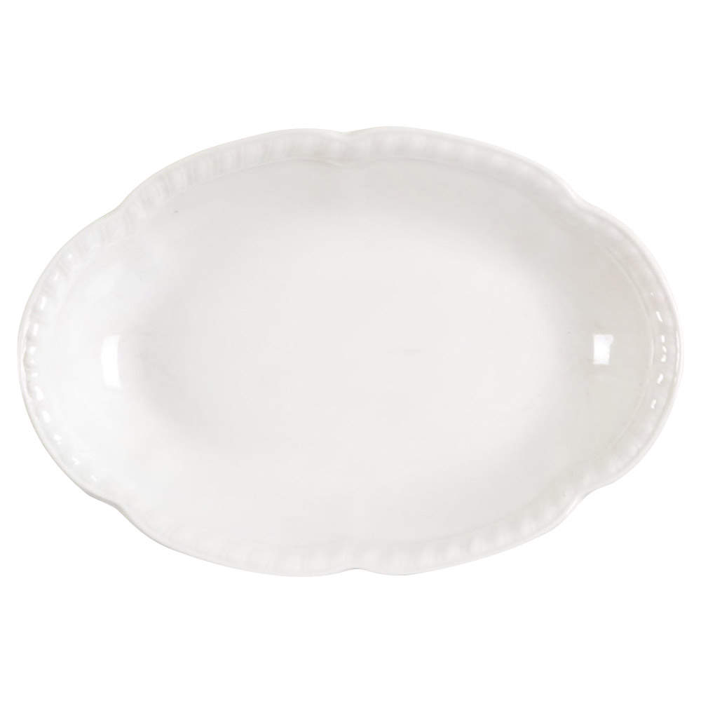 Old English White (Undecorated) Relish/Gravy Underplate by Johnson Brothers-1