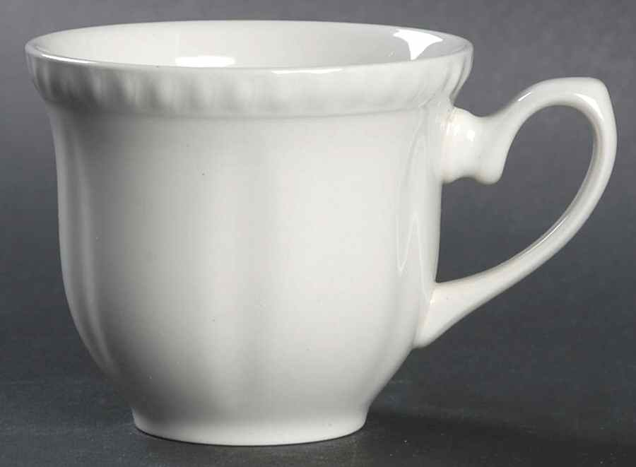 Old English White (Undecorated) Flat Demitasse Cup by Johnson Brothers-1