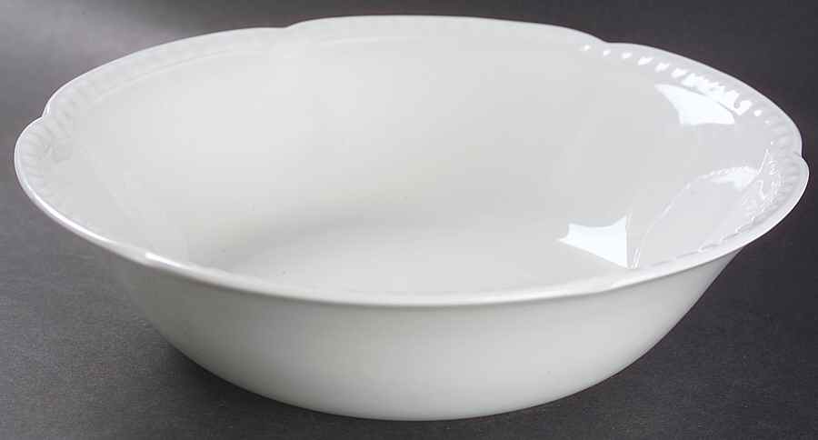 Old English White (Undecorated) 9" Round Vegetable Bowl by Johnson Brothers-1