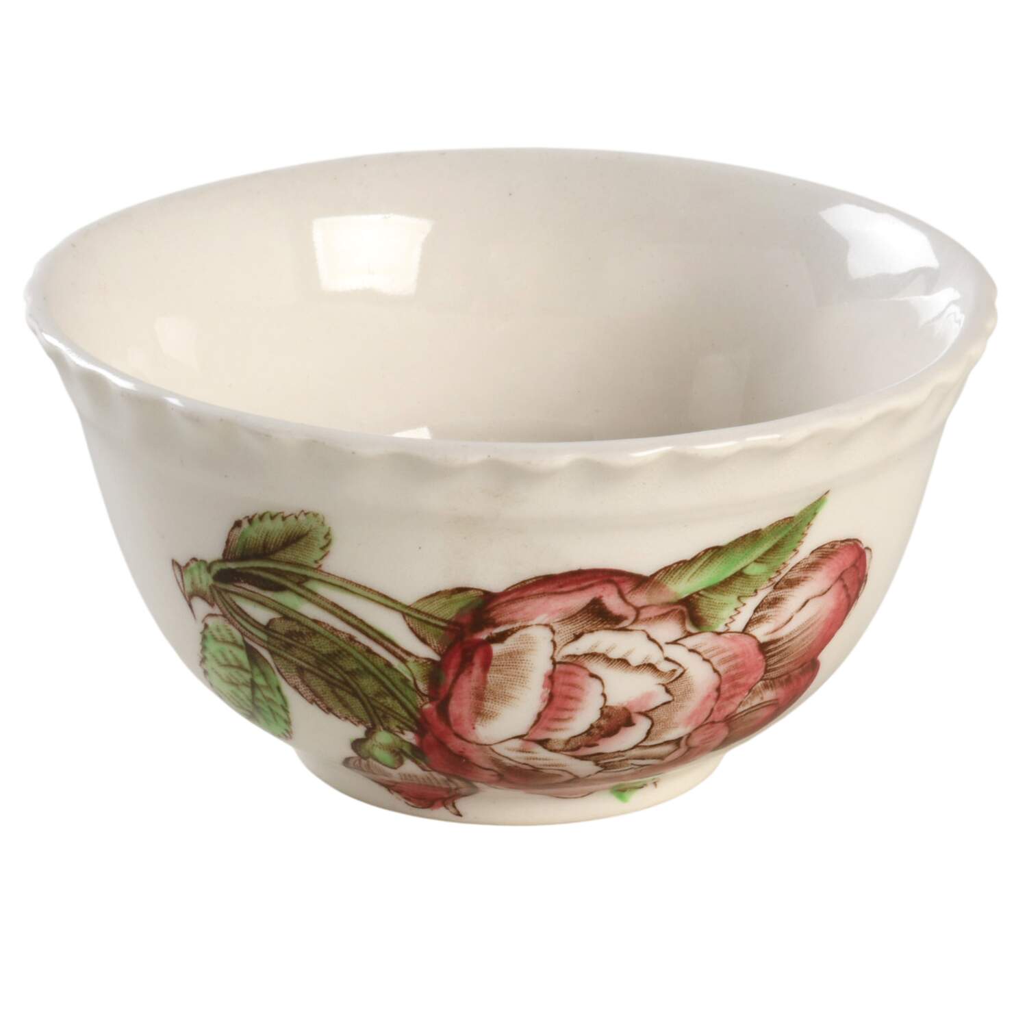 Old Flower Prints Mini Open Sugar Bowl by Johnson Brothers-1