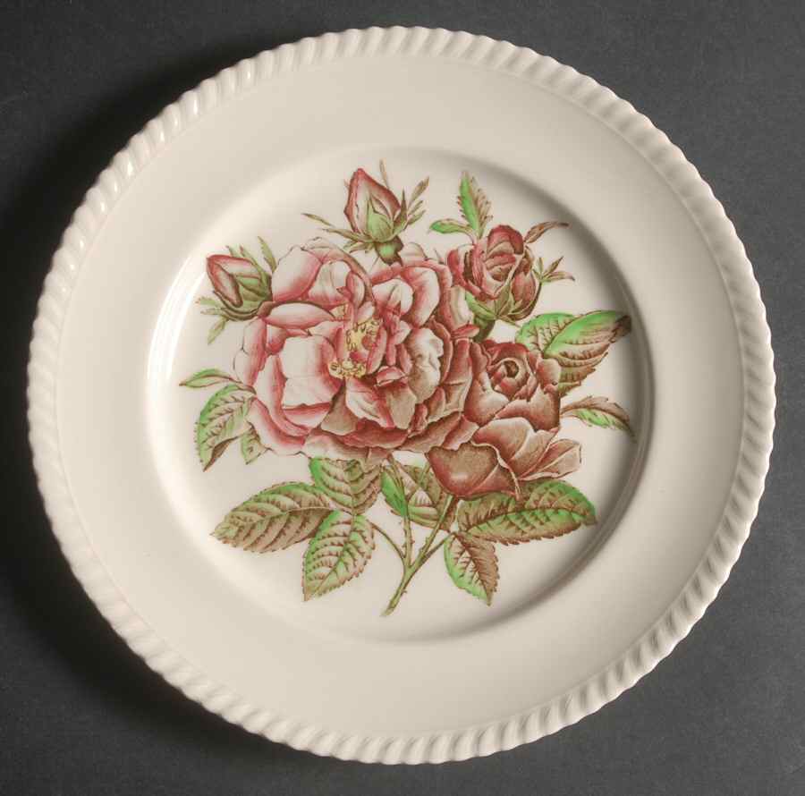 Old Flower Prints Dinner Plate by Johnson Brothers-1