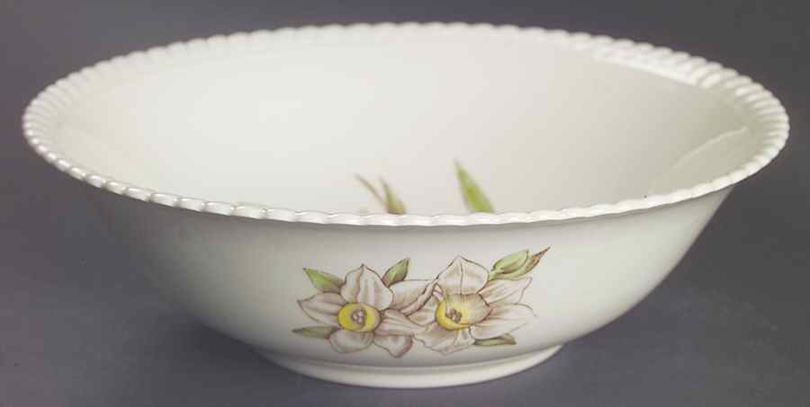 Old Flower Prints 8" Round Vegetable Bowl by Johnson Brothers-1