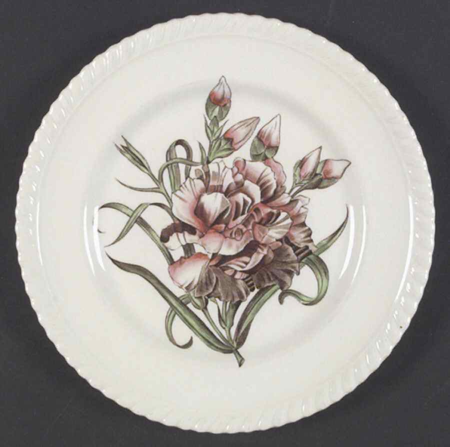 Old Flower Prints Salad Plate by Johnson Brothers-1