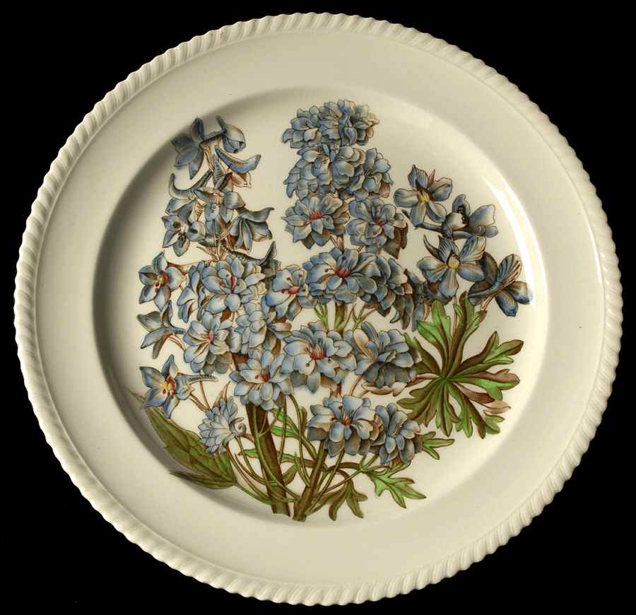 Old Flower Prints 12" Chop Plate (Round Platter) by Johnson Brothers-1