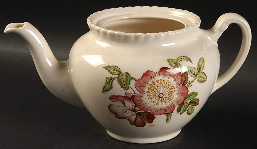 Old Flower Prints Mini Teapot No Lid by Johnson Brothers-1
