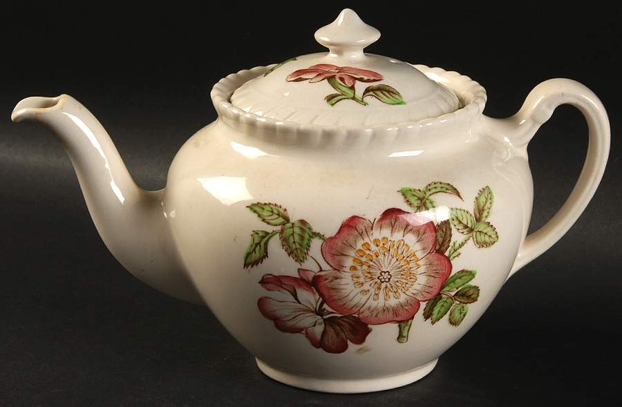 Old Flower Prints Mini Teapot & Lid by Johnson Brothers-1