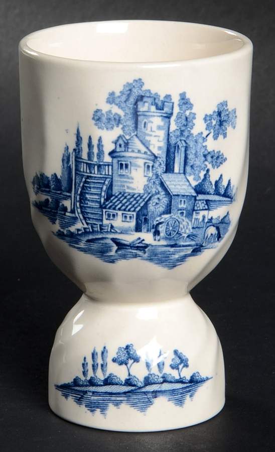 The Old Mill Blue Double Egg Cup by Johnson Brothers-1