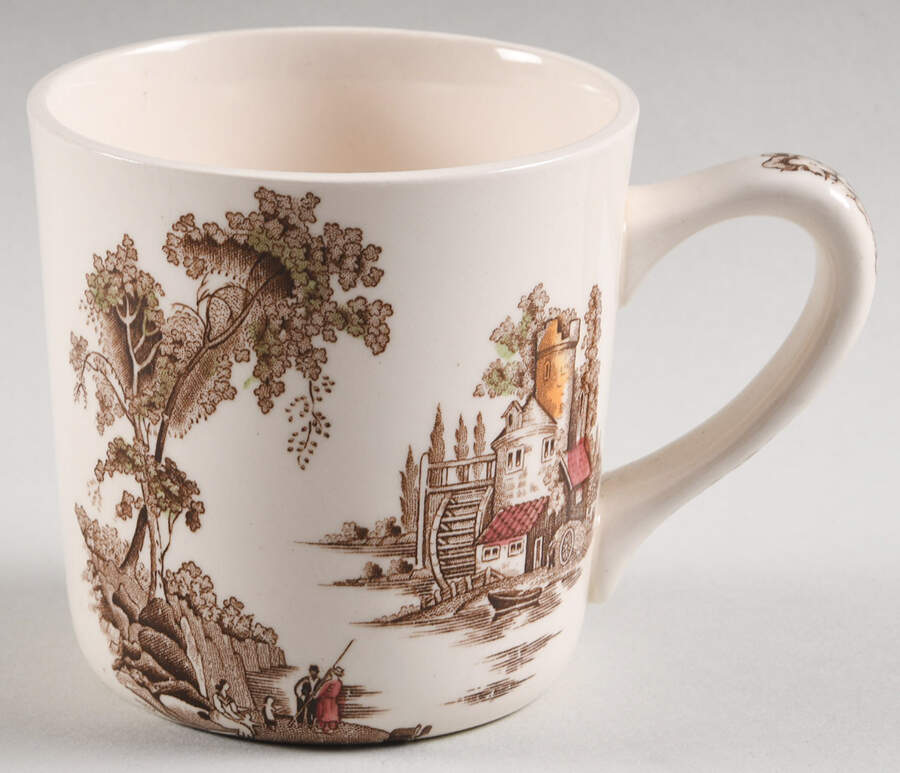 The Old Mill Brown Multicolor Mug by Johnson Brothers-1