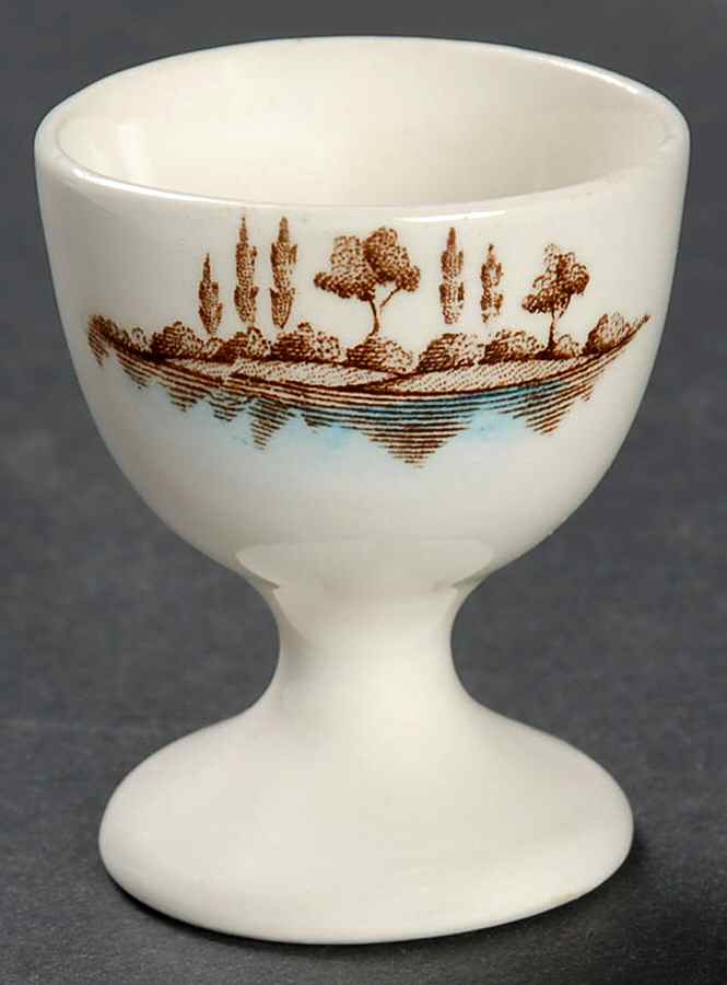 The Old Mill Brown Multicolor Single Egg Cup by Johnson Brothers-1