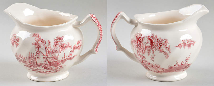 The Old Mill Pink Creamer by Johnson Brothers-1