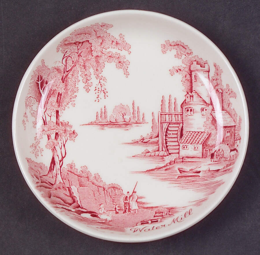 The Old Mill Pink Coaster by Johnson Brothers-1