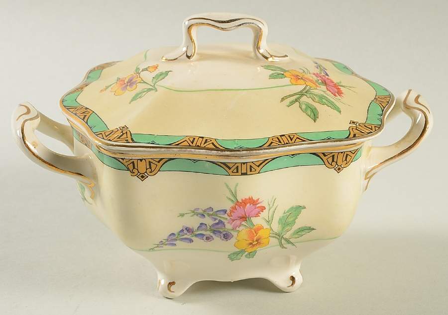Ontwood Sugar Bowl & Lid by Johnson Brothers-1