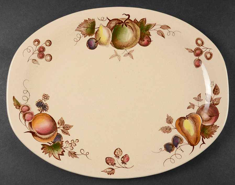 Orchard 12" Oval Serving Platter by Johnson Brothers-1