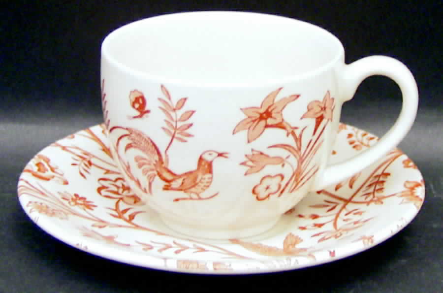 Oriental Garden Flat Cup & Saucer Set by Johnson Brothers-1