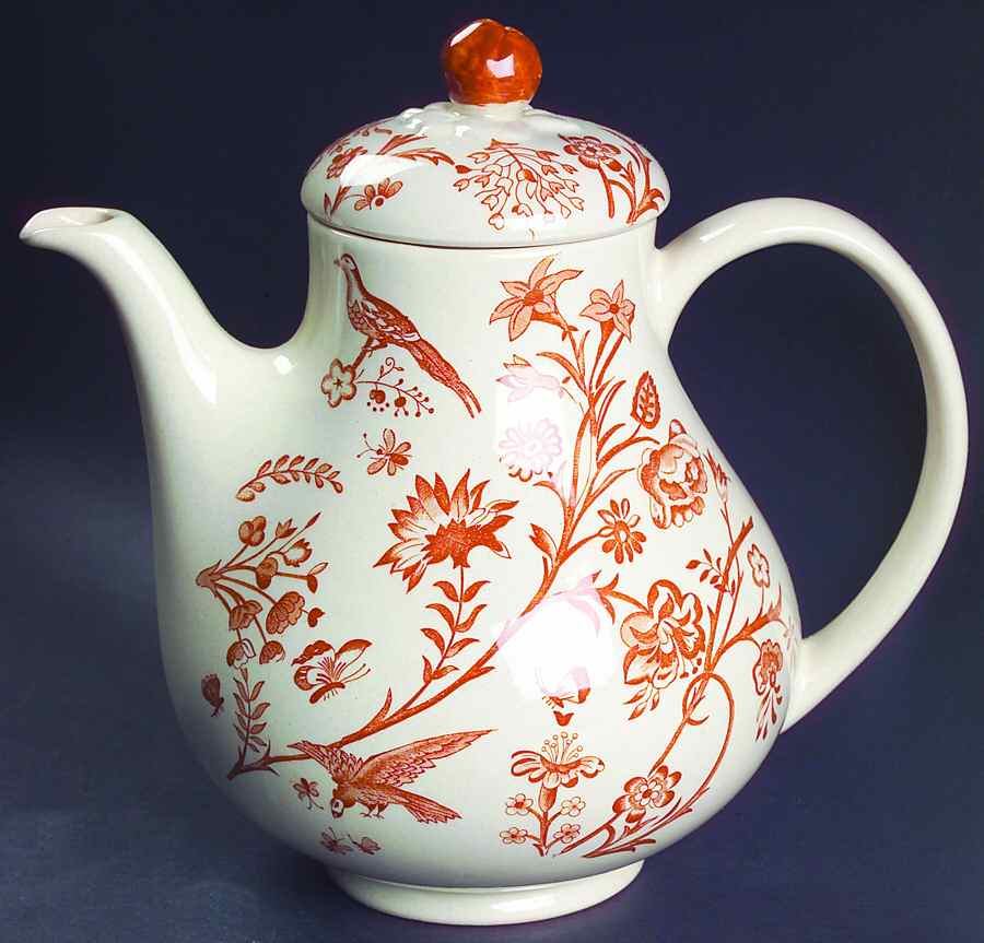Oriental Garden Coffee Pot & Lid by Johnson Brothers-1