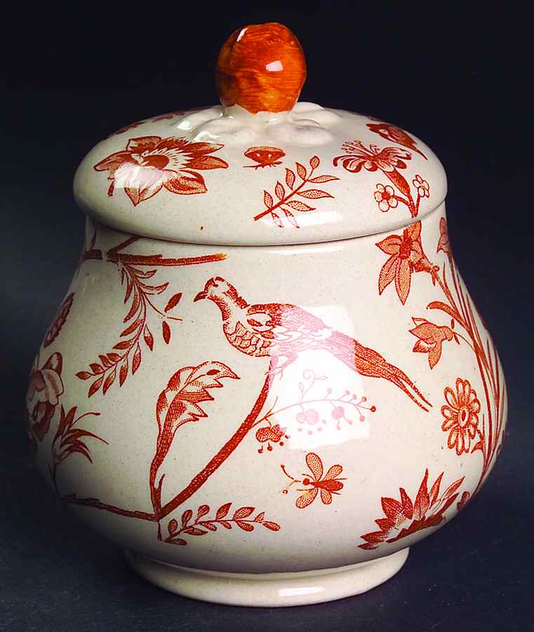 Oriental Garden Sugar Bowl & Lid by Johnson Brothers-1