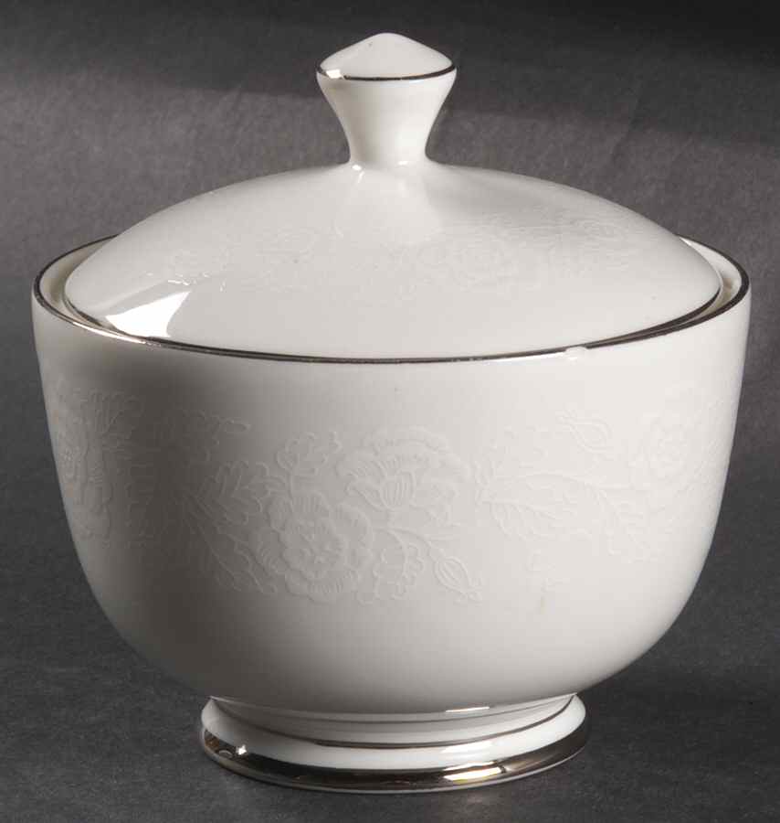 Organdy Sugar Bowl & Lid by Johnson Brothers-1