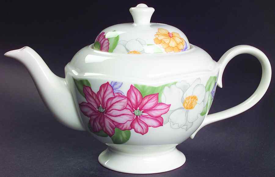 Orchid Splendour Teapot & Lid by Johnson Brothers-1