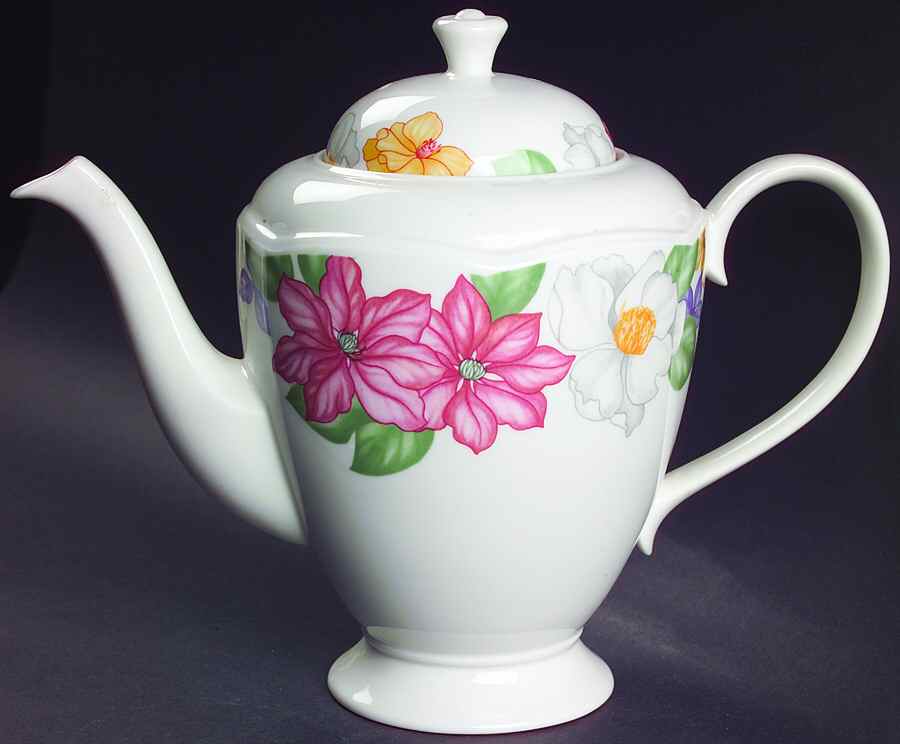 Orchid Splendour Coffee Pot & Lid by Johnson Brothers-1