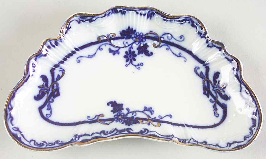 Oxford (Flow Blue) Bone Dish by Johnson Brothers-1