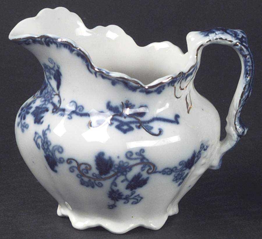 Oxford (Flow Blue) Creamer by Johnson Brothers-1