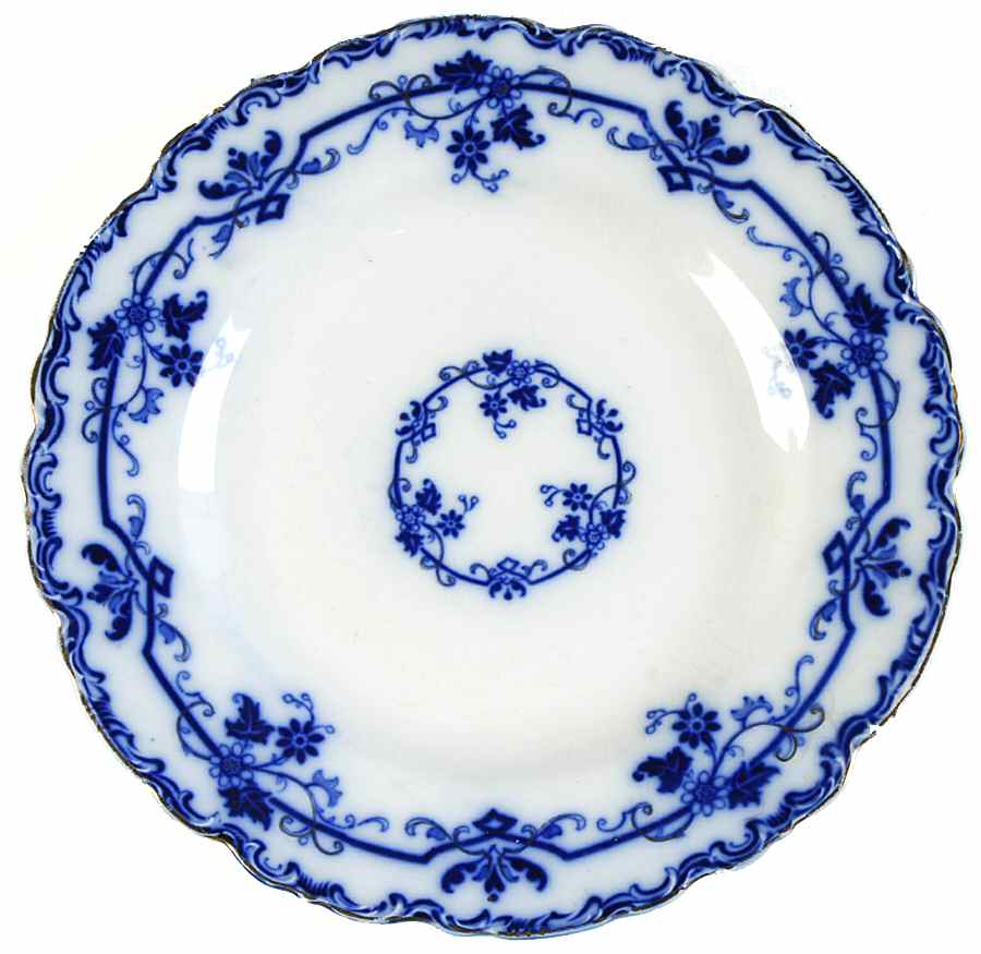Oxford (Flow Blue) Salad Plate by Johnson Brothers-1