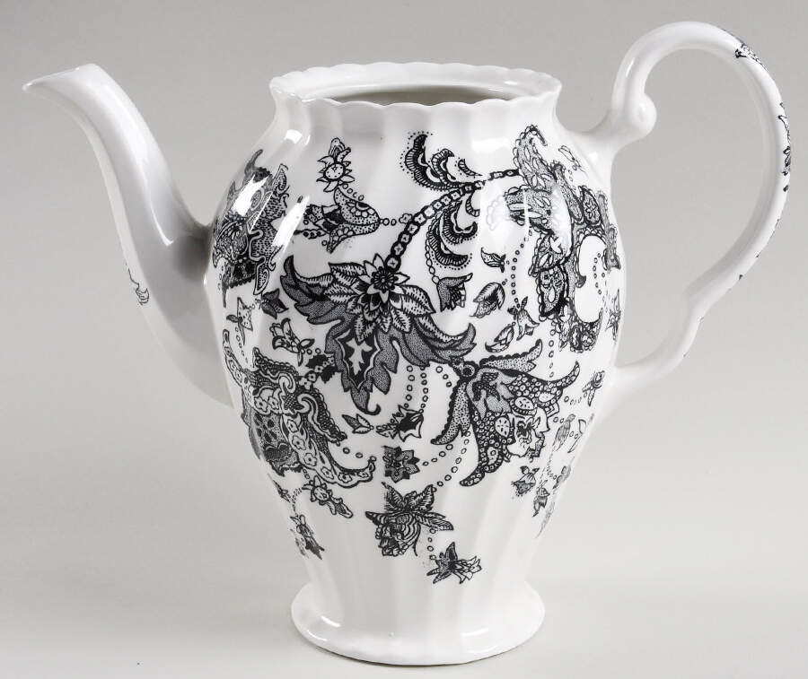 Paisley Black Coffee Pot No Lid by Johnson Brothers-1