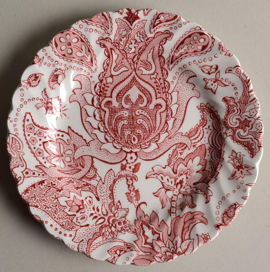 Paisley Red Bread & Butter Plate by Johnson Brothers-1