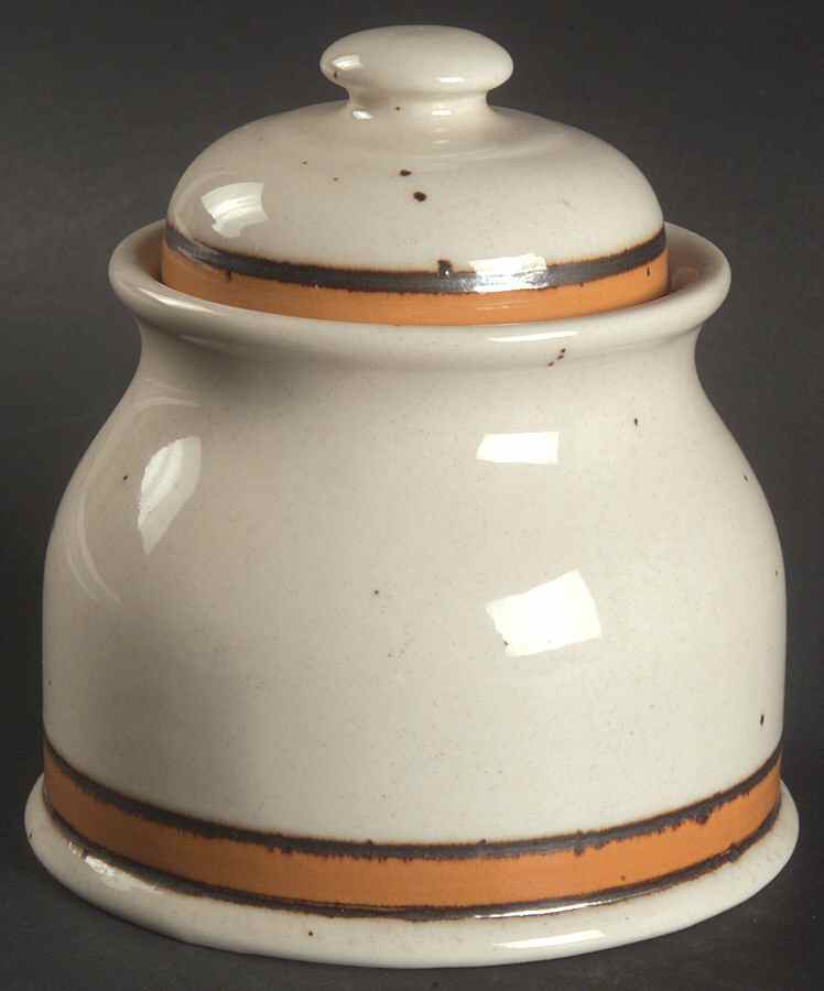 Papaya Sugar Bowl & Lid by Johnson Brothers-1