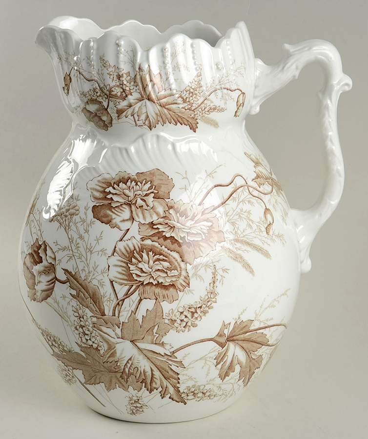 Paris Brown 168 Oz Pitcher by Johnson Brothers-1