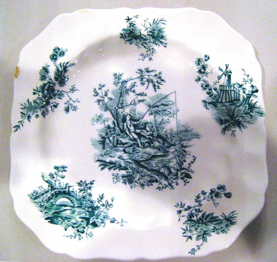 Pastorale Toile De Jouy Blue Square Salad Plate by Johnson Brothers-1